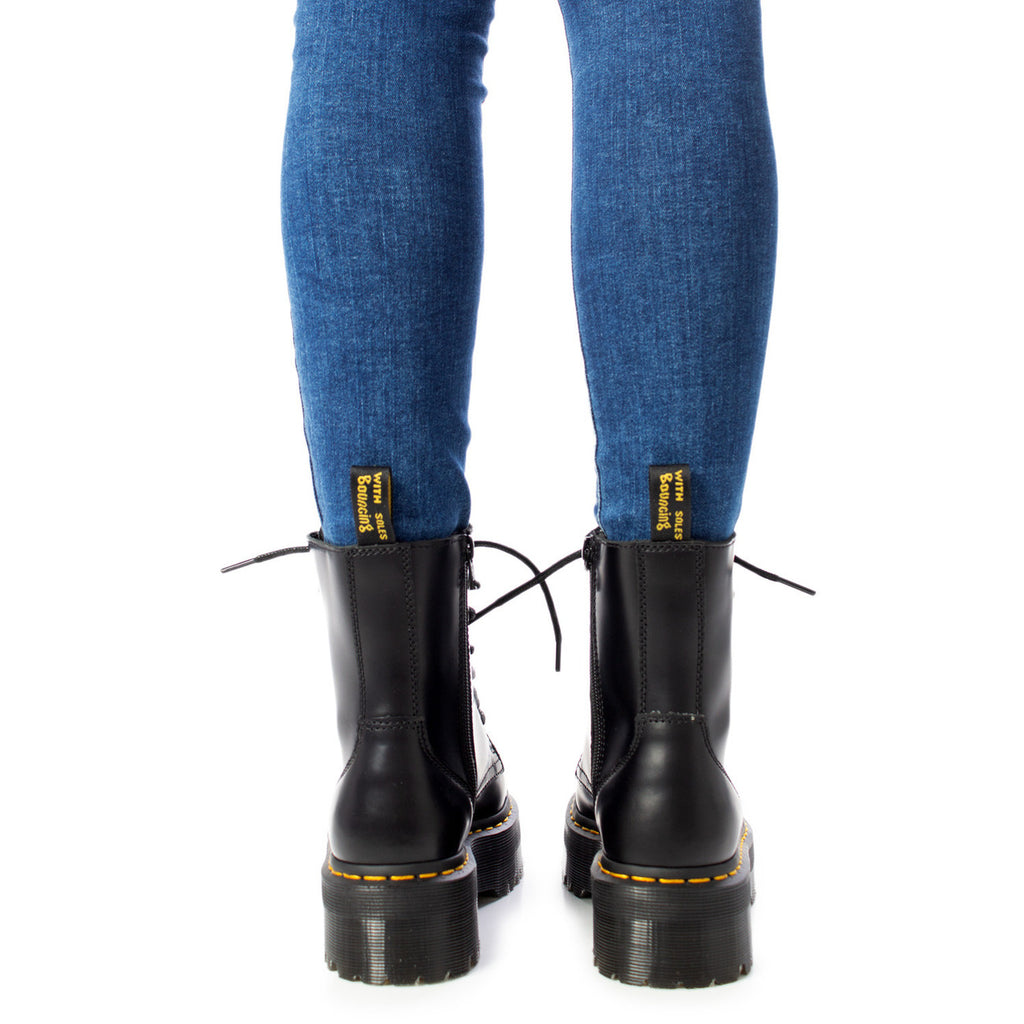 Dr. Martens — Bottes réf. 15265001 en cuir noir femme — vue 3
