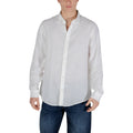 Armani Exchange — Chemise en lin XM001221 blanche homme
