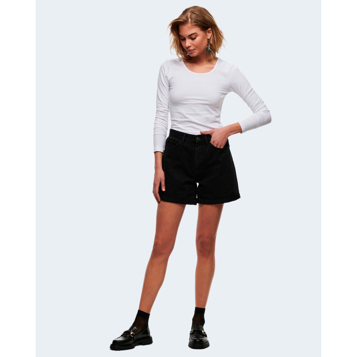 Only — T-shirt manches longues 15204712 femme — vue 4
