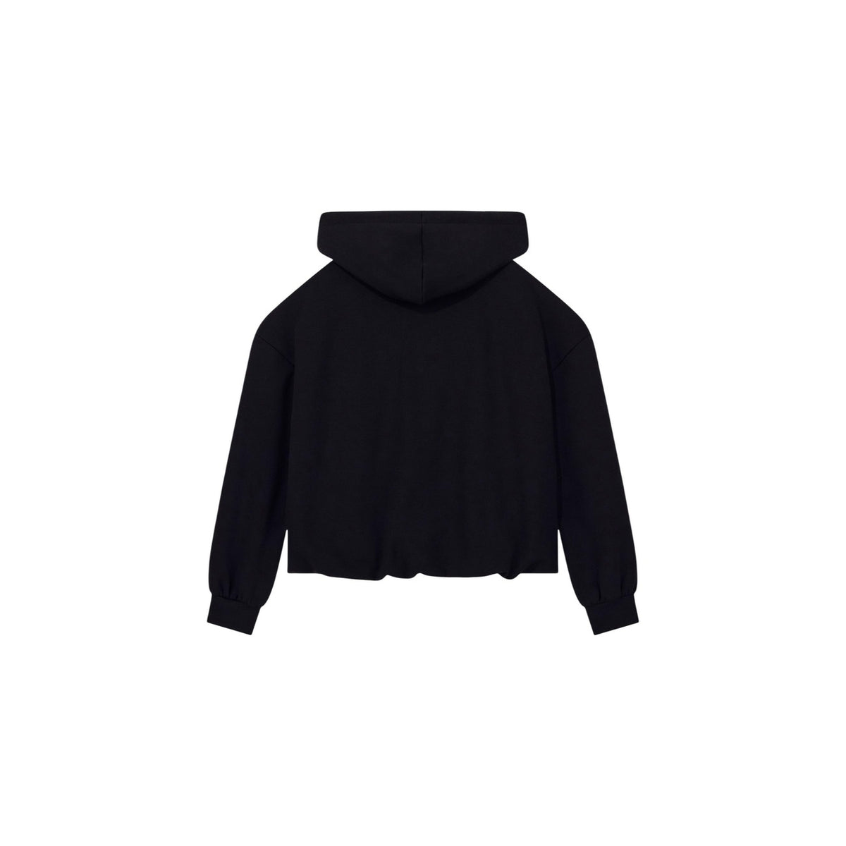 Armani Exchange — Schwarzer Kapuzenpullover für Damen — Ansicht 3