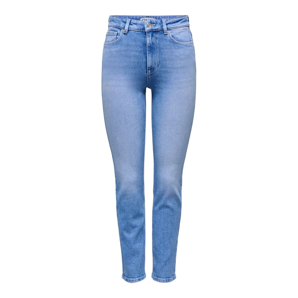 Only — ONLEMILY high-waist rechte jeans blauw dames