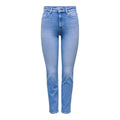 Only — ONLEMILY high-waist rechte jeans blauw dames