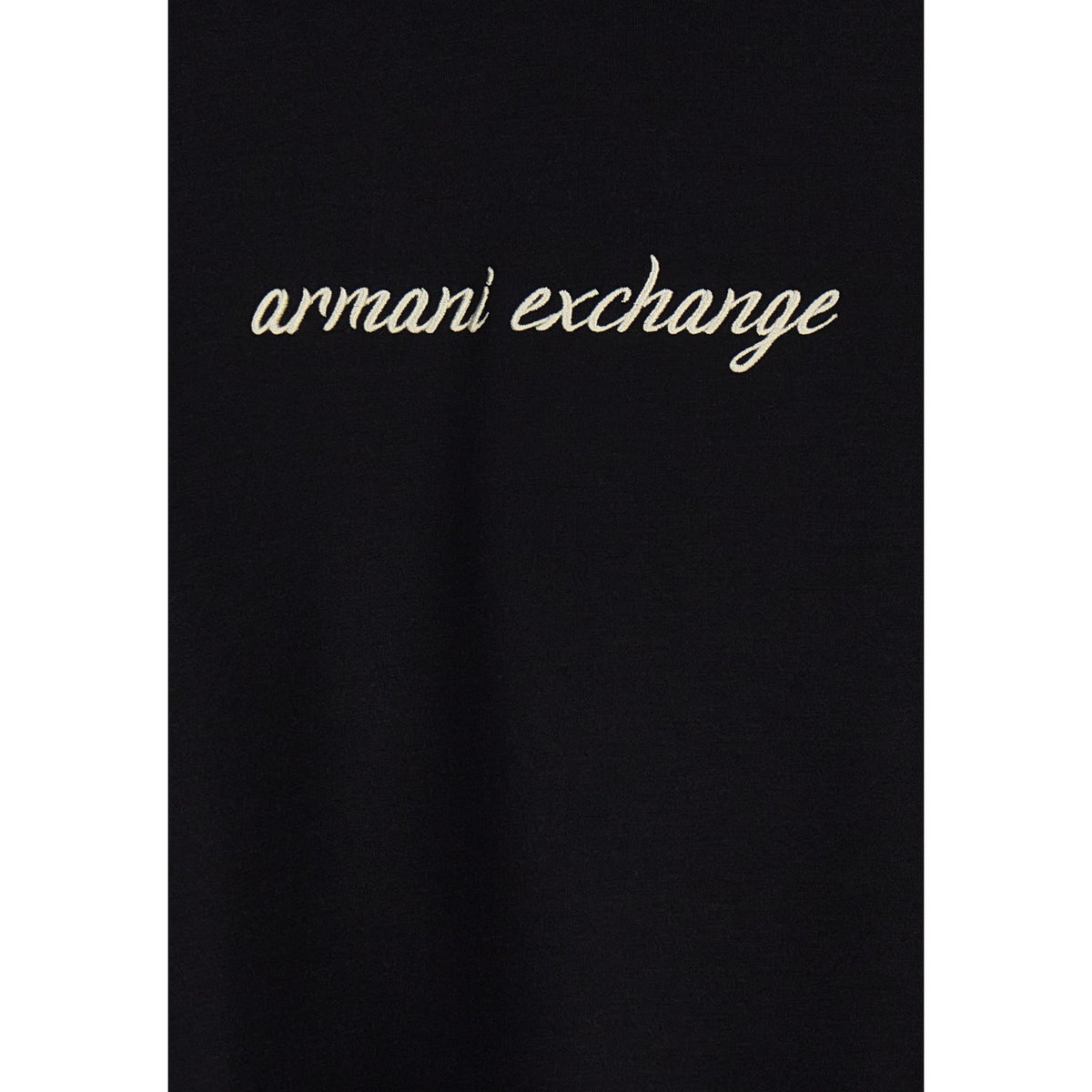 Armani Exchange — Schwarzer Kapuzenpullover für Damen — Ansicht 4
