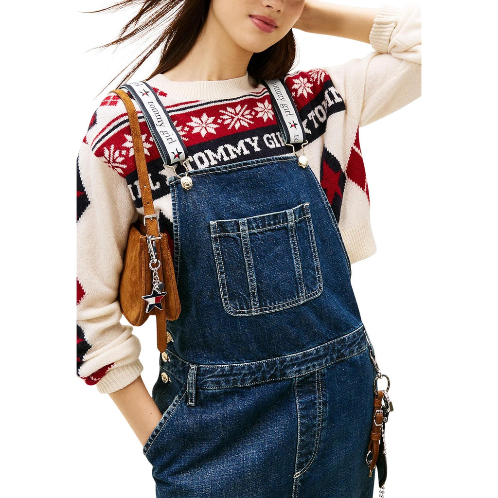 Tommy Jeans — Combinaison DN0DN00096 bleue femme — vue 4