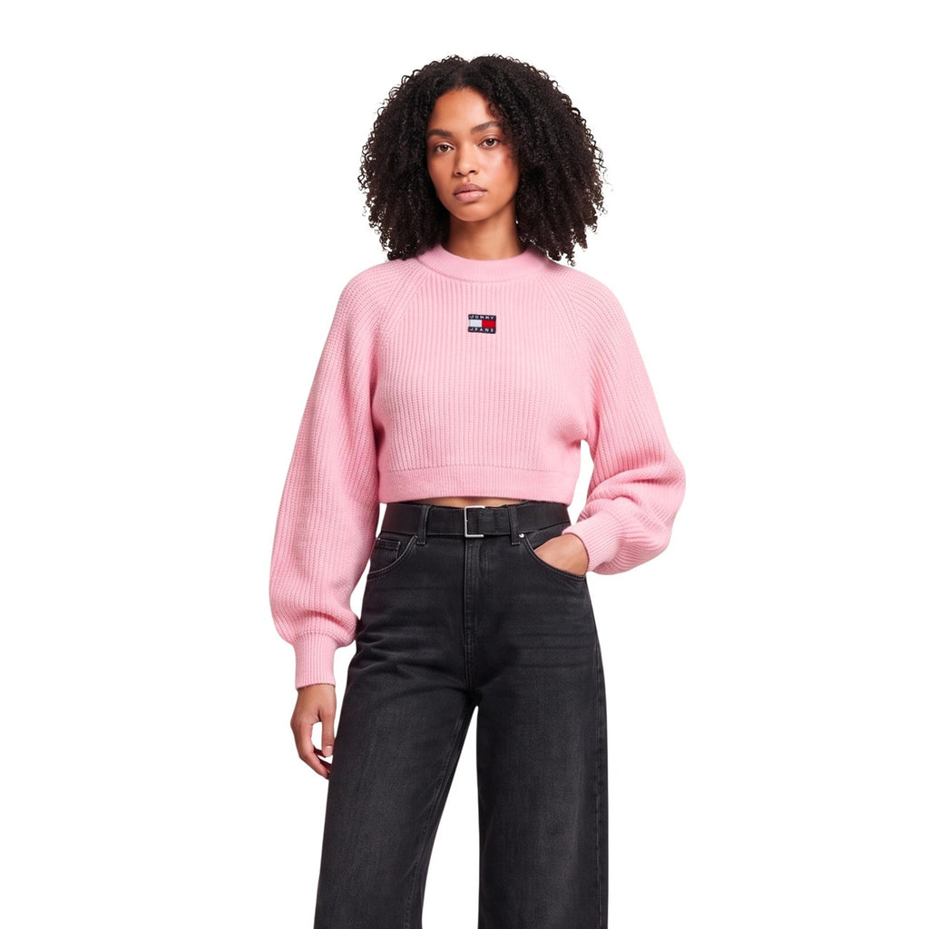 Tommy Jeans — Roze trui van alpaca- en wolmix voor dames