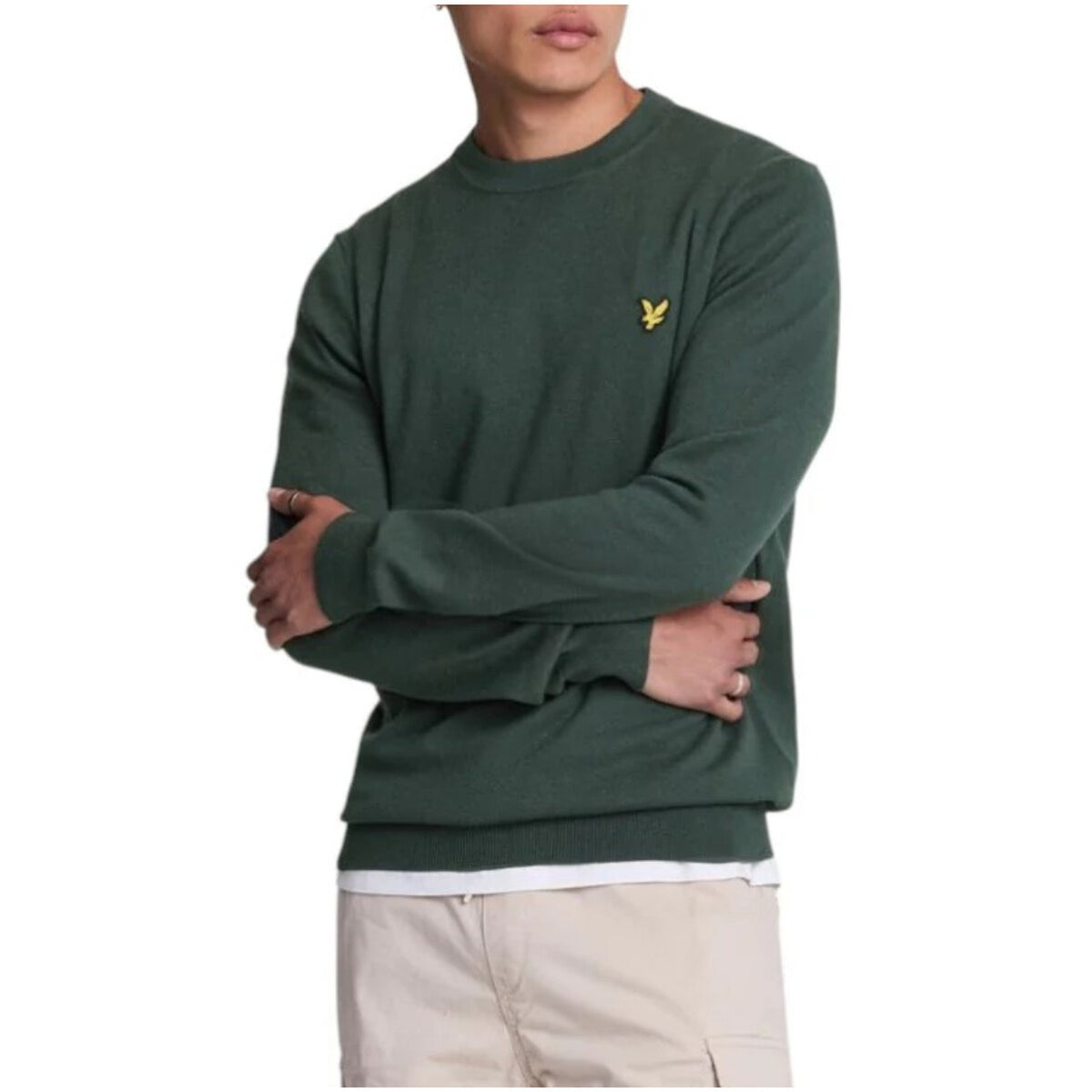 Lyle & Scott — Pull coton et laine mérinos homme — vue 7