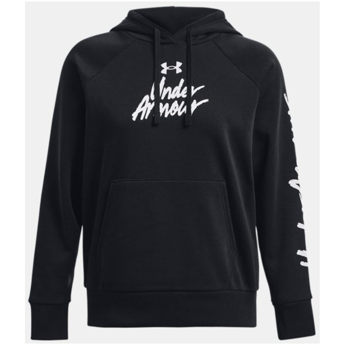 Under Armour — Rival Fleece Graphic Hoodie Black Women — view 3