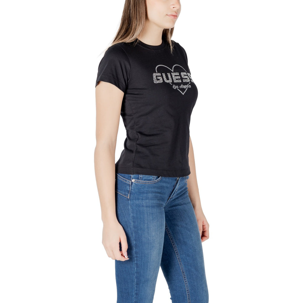 Guess Active — T-shirt V5GI10 K9RM1 noir femme — vue 3