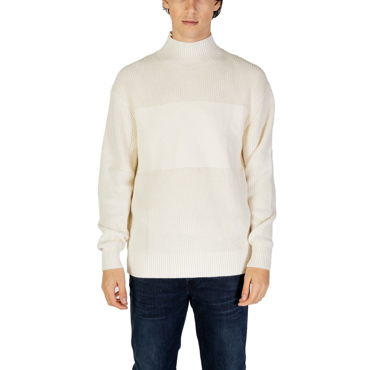 Calvin Klein Jeans — Pull J30J326204 blanc homme