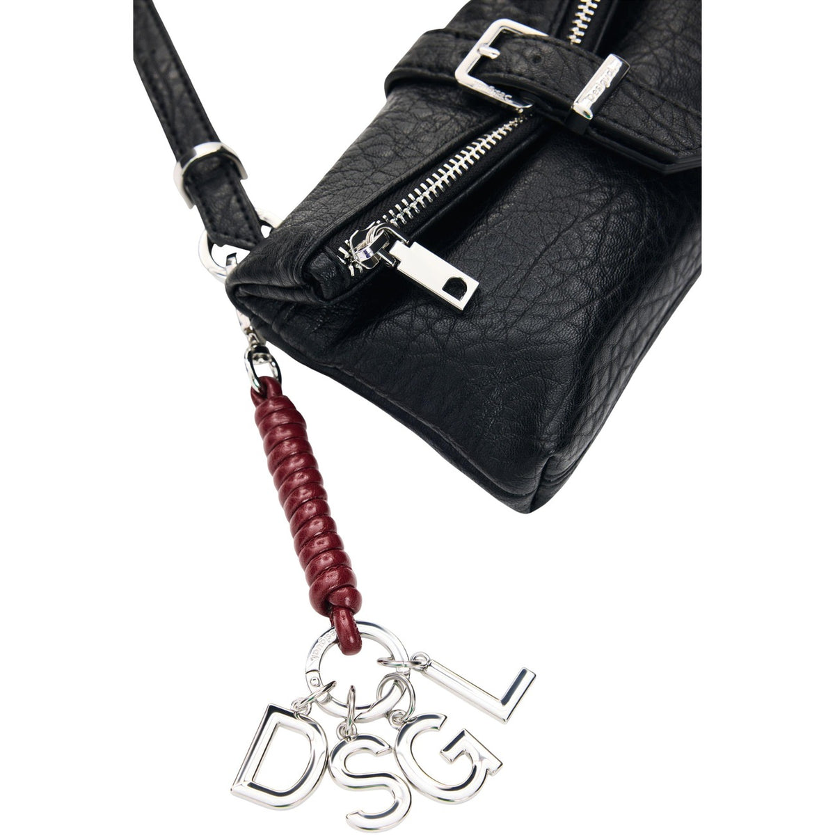Desigual — Portefeuille Mone Half Logo Clutch Mic noir femme — vue 4