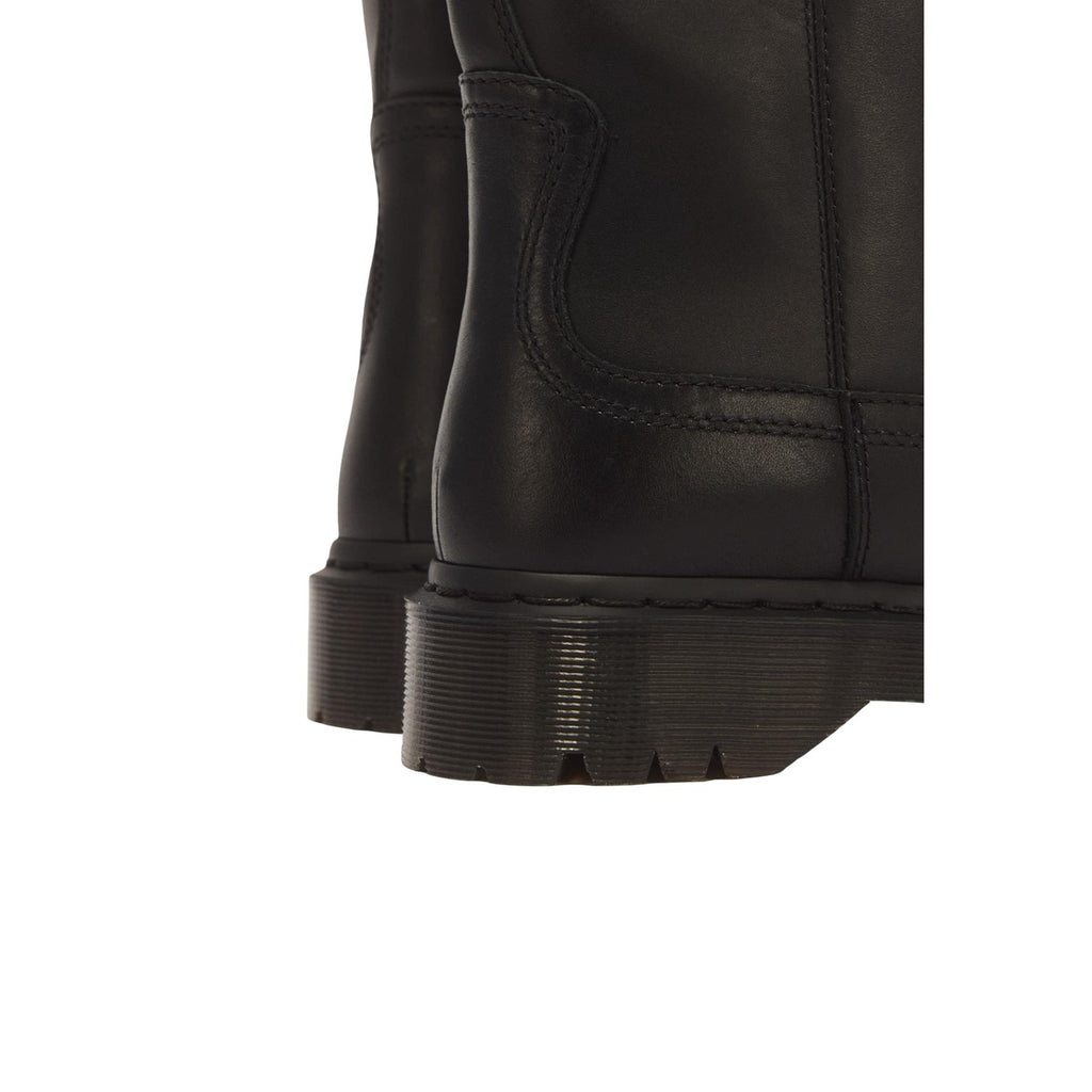 Dr. Martens — Anistone instaplaarzen van zwart leer voor dames — afbeelding 5