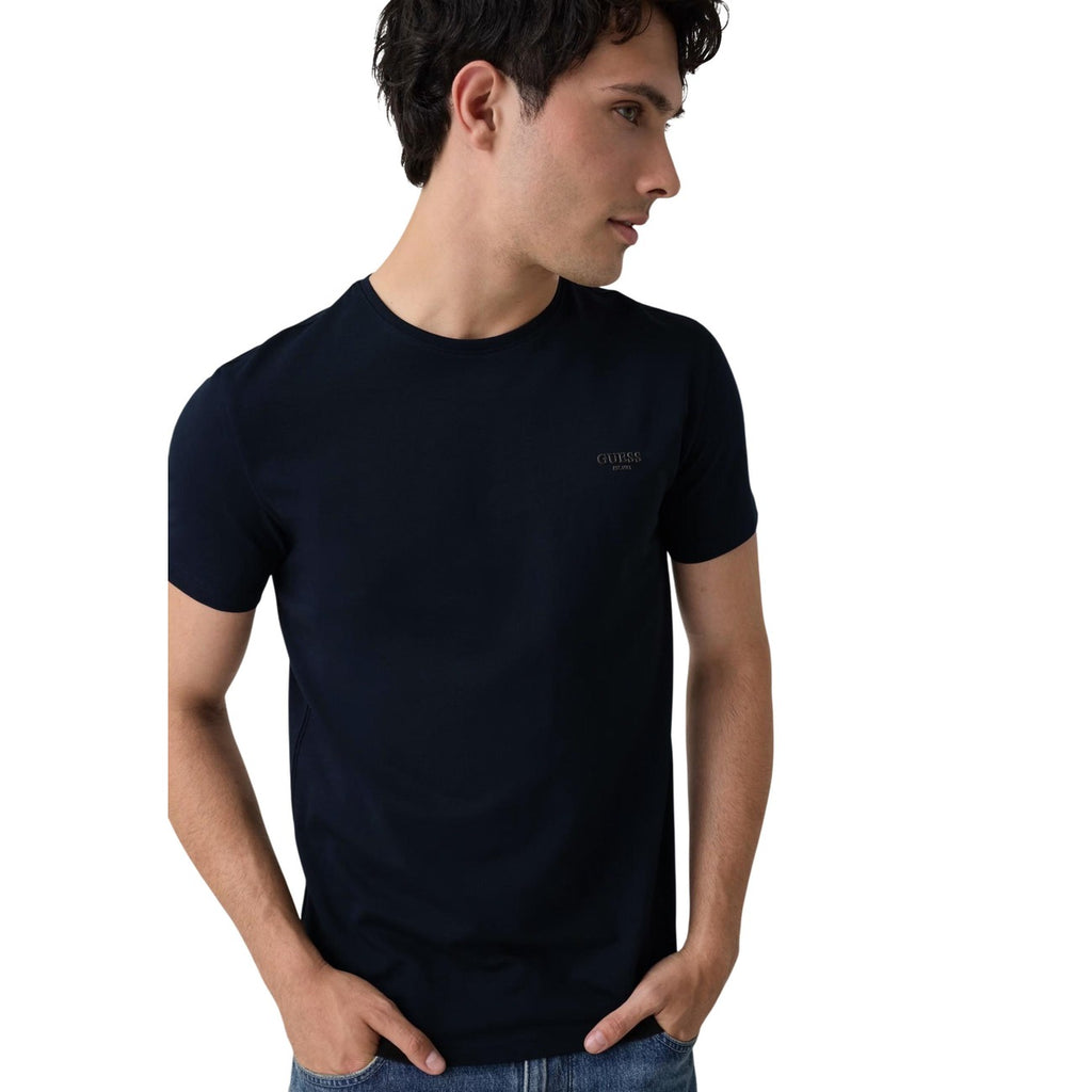 Guess — T-shirt Core Extra Sl homme - coloris bleu — vue 3