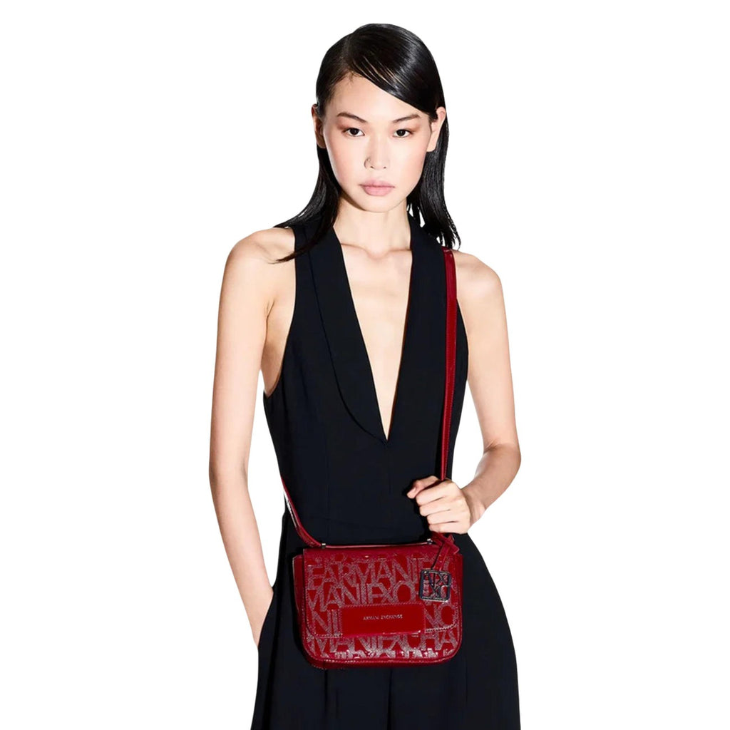 Armani Exchange — Sac bandoulière rouge femme — vue 2
