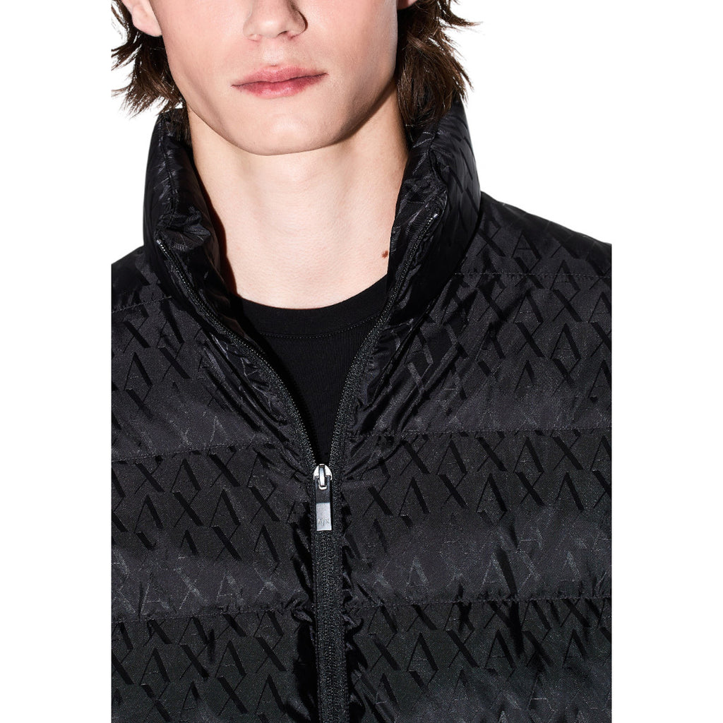 Armani Exchange — Schwarze Herren-Daunenjacke XM001580 — Ansicht 4