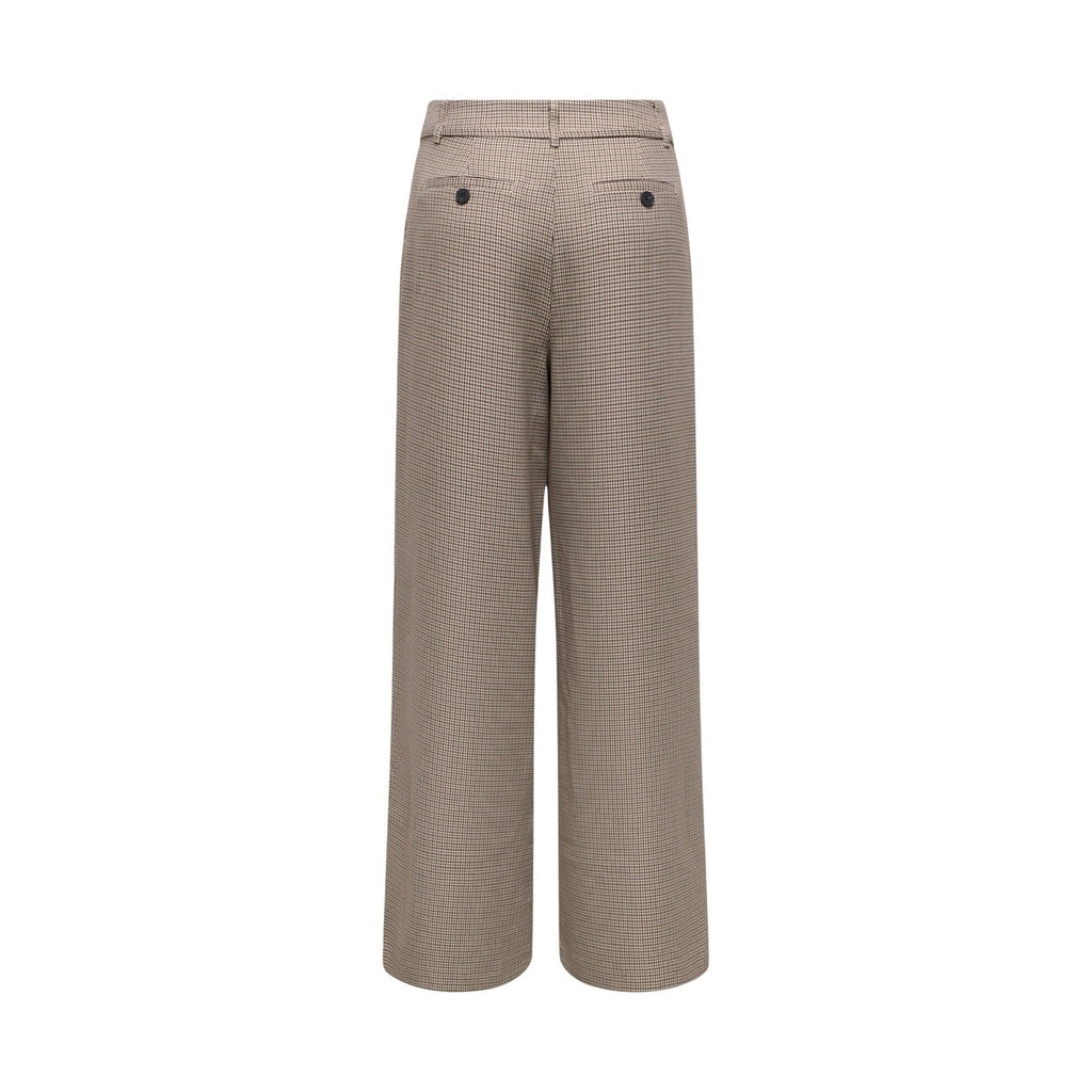 Only — Pantalon à carreaux ONLMIRIA marron femme — vue 3