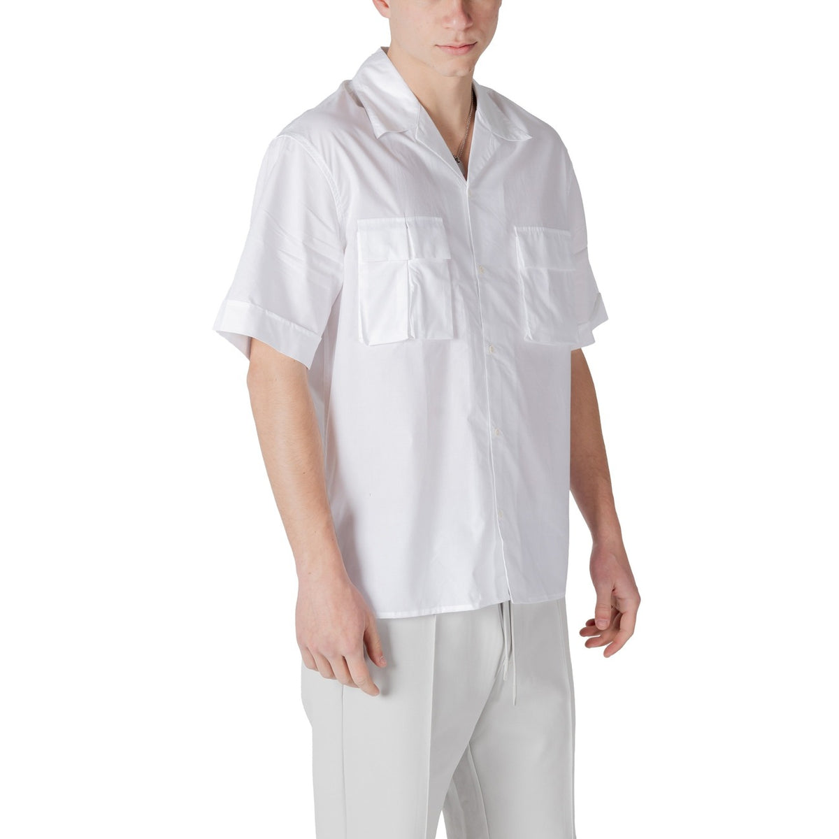 Antony Morato — Chemise réf. MMSS00185-FA400098 blanc homme — vue 3